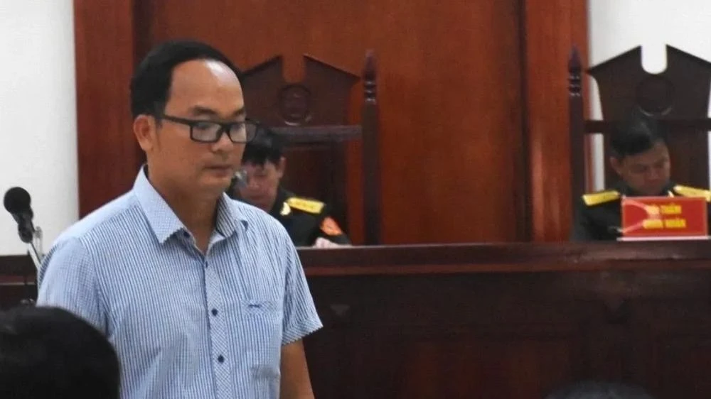 Bị cáo Hoàng Văn Minh tại phiên tòa ngày 5-12-2023