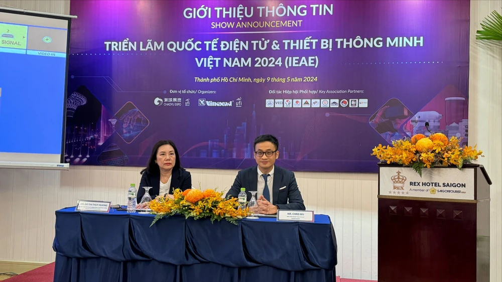 Ban tổ chức họp báo giới thiệu Triển lãm Quốc tế Điện tử và Thiết bị Thông minh Việt Nam