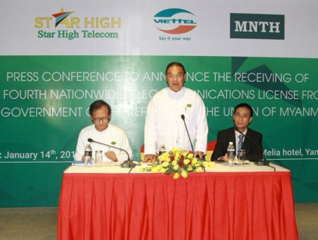 Viettel Global receives the licence to become the fourth telecom provider in Myanmar. — Photo courtesy of Viettel