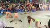 The bikini-clad dance performed in Dam Sen Park. The park is fined for the improper show (Photo: SGGP)