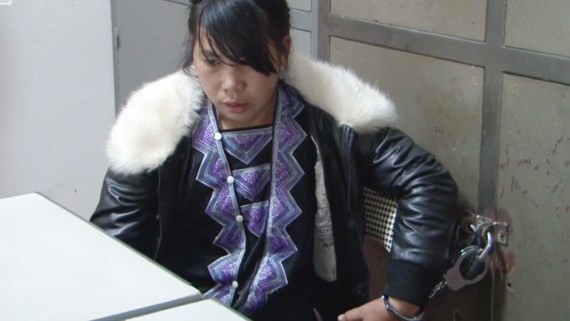 One of the female in the case at the local police station (Photo: SGGP)