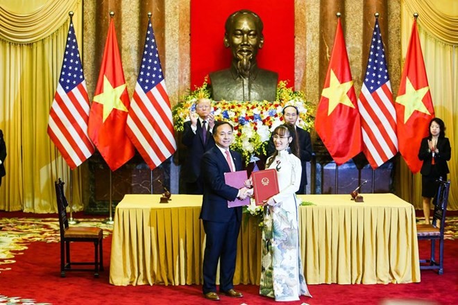 The signing ceremony of cooperation deal between VietJet Air and Pratt & Whitney (Photo: VietJet Air)