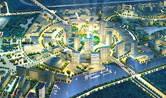 An artist impression of  the university village in Ho Chi Minh City's hoc Mon District (Photo: SGGP)