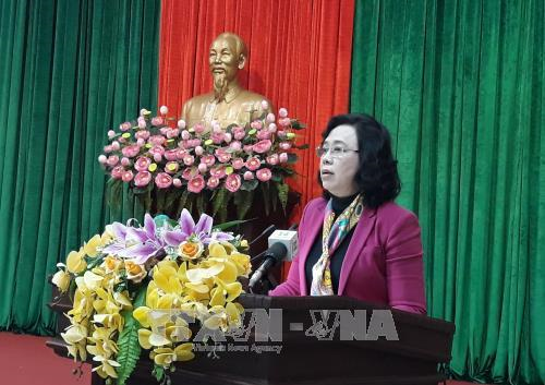 Ngo Thi Thanh Hang, Standing Vice Secretary of the municipal Party Committee (Source: VNA)
