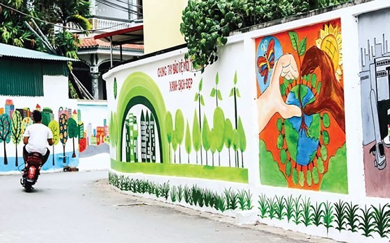 A part of the Village of Art in Tam Thanh Ward of Tam Ky District, Quang Nam Province (Photo: SGGP)