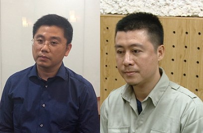 Phan Sao Nam (R) and Nguyen Van Duong are accused of being the masterminds behind the ring (Photo: Ministry of Public Security)