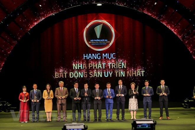 Vingroup, Sun Group, and FLC Group were among the winners of the prestigious real estate developer awards (Photo: VNA)