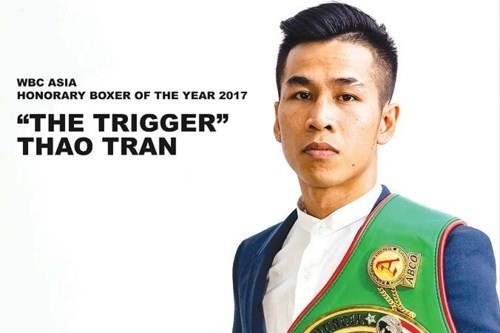 WBC Asia boxer of the year Tran Van Thao. (Photo: tienphong.vn)