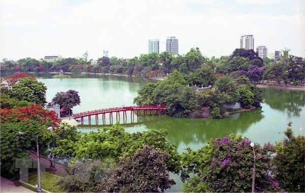 A view of Hoan Kiem Lake (Photo: VNA)