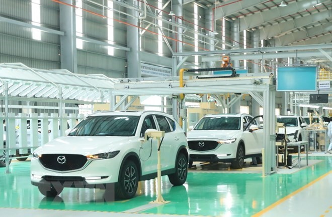 The Thaco Mazda factory of Truong Hai Automobile Co. Ltd (Photo: VNA)