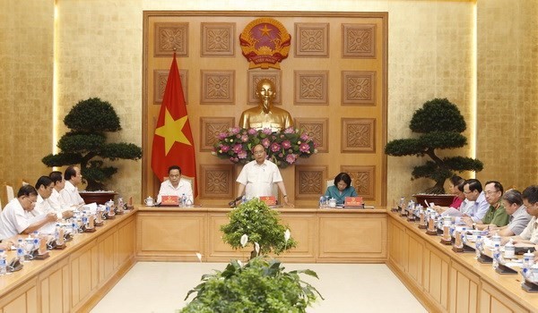 Prime Minister Nguyen Xuan Phuc is speaking at the ceremony (Source: VNA)