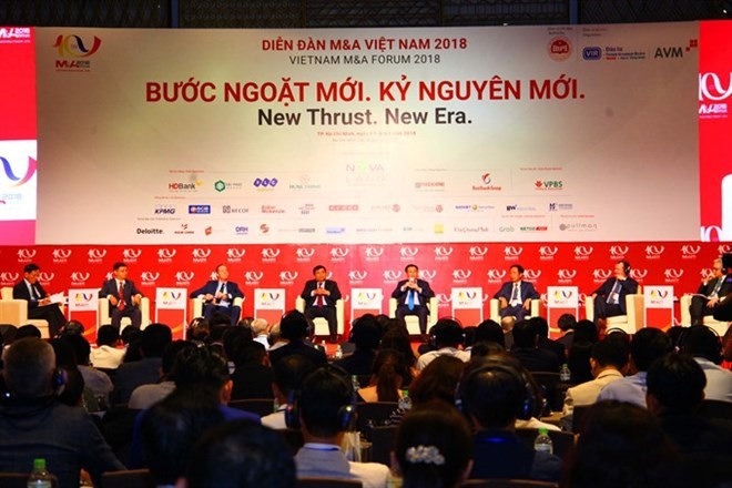 The “Vietnam M&A Forum 2018: New thrust, new era” conference on August 8 (Photo: VNA)