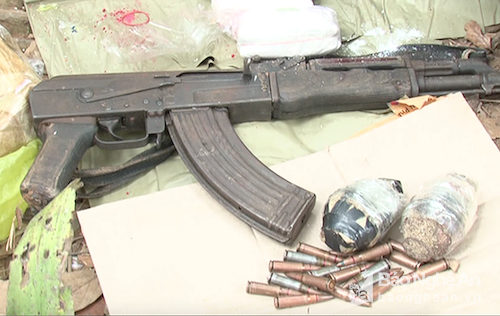 Exhibits seized in the case (Source: baonghean.vn)