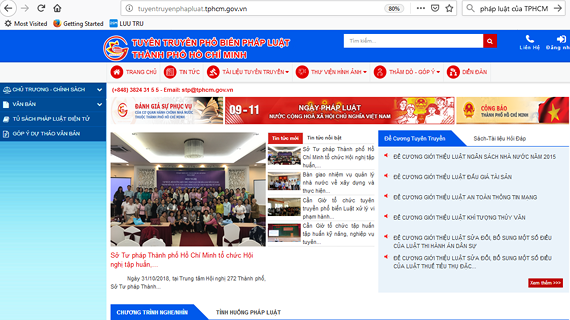 HCMC launches law website to raise people’s awareness