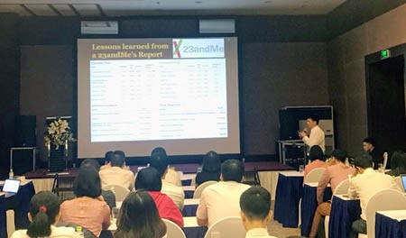 The recent international conference on biomedical research organized by the Institute of Big Data under Vintech in Hanoi attracted many Vietnamese Americans. Photo by D.L