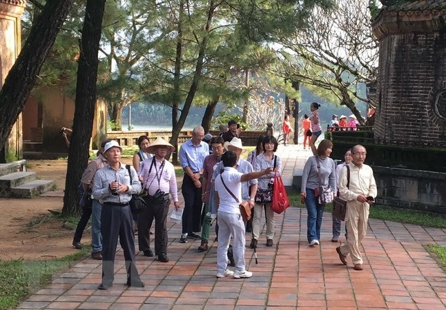 Tourists from the Republic of Korea visit Vietnam (Photo VNA)