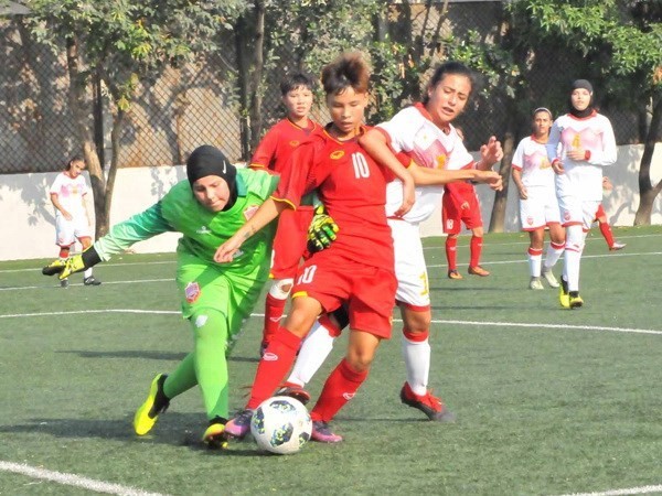 Vietnam defeat Lebanon 7-0 in the first qualifying round of the 2019 Asian Football Confederation (AFC) Women’s U16 Championship (Photo: VFF)