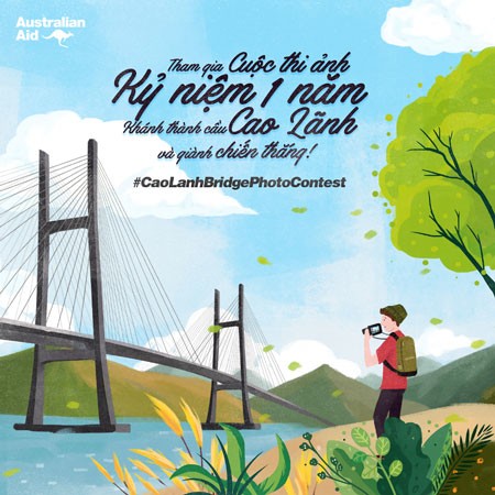 Embassy launches photo competition for first anniversary of Cao Lanh bridge
