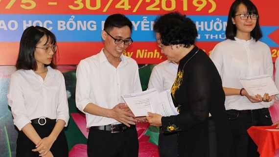 Former Minister of Health Tran Thi Trung Chien at the ceremony (Photo: SGGP)