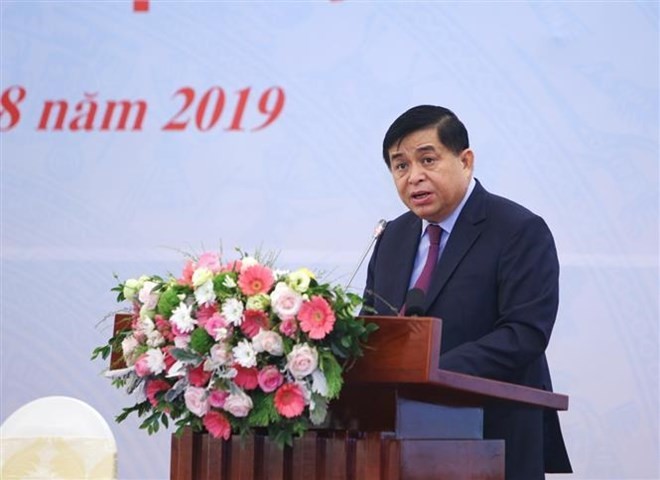 Minister of Planning and Investment Nguyen Chi Dung addresses the conference (Photo: VNA)