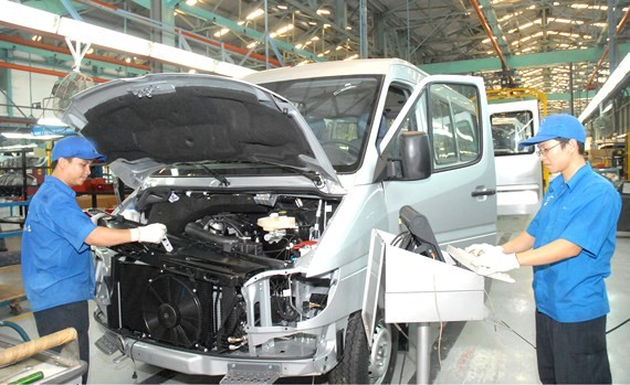 Auto manufacturing at an FDI firm (Illustrative photo: SGGP)