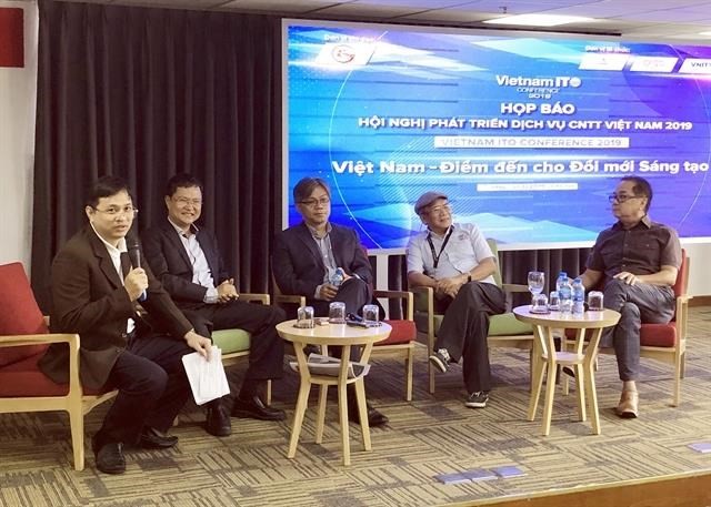 A press conference was held in HCM City on August 27 to introduce the Vietnam ITO conference 2019, which will be held at the Tan Son Nhat Saigon Hotel from October 23 to 25 (Photo: VNA)