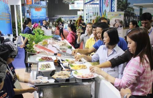 An international exhibition on fisheries is being held at the Saigon Exhibition and Convention Centre until the end of the month. — VNA/VNS Photo