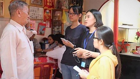 Students are learning about the Chinese culture in Rach Gia City of Kien Giang Province (Photo: SGGP)