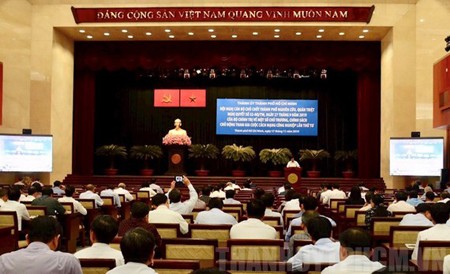 The conference held by the HCMC Party’s Committee. (Photo: hcmcpv)