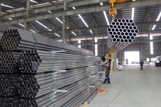 Construction steel exports soar in Q3 (Photo: VNA)