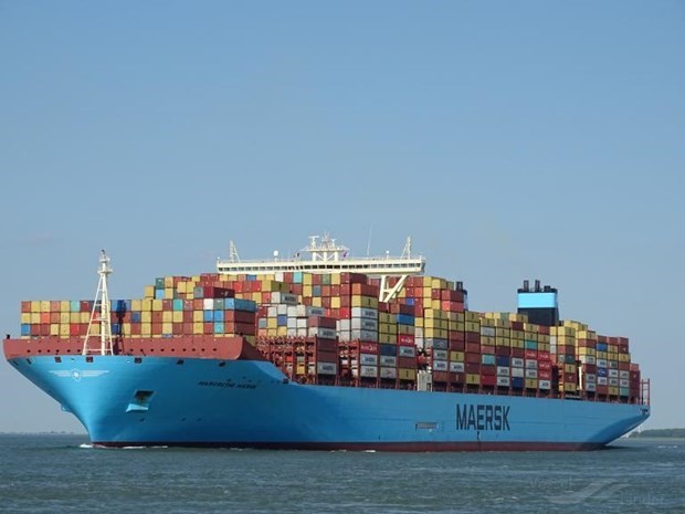 Margrethe Maersk, one of the world’s largest container ships, is set to arrive at Cai Mep International Terminal (CMIT) in the southern province of Ba Ria-Vung Tau on October 26 (Photo: vesselfinder.com)
