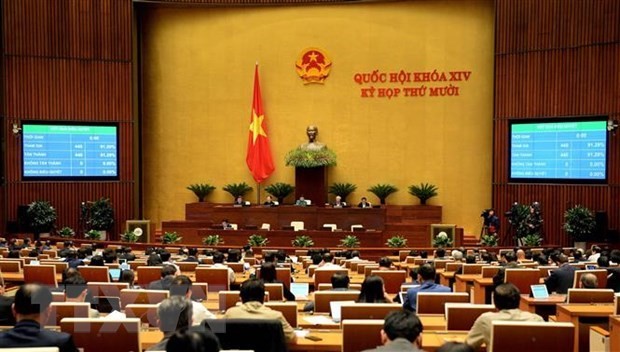 The 14th National Assembly enters the last working day of its 10th sitting on November 17. (Photo: VNA)