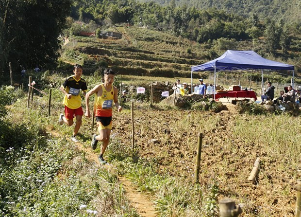 The Vietnam Mountain Marathon 2020 takes place in Sa Pa township (Photo: baolaocai.vn)