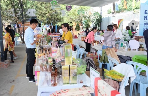 A fair introducing products of start-ups held in 2019 (Photo: VNA)