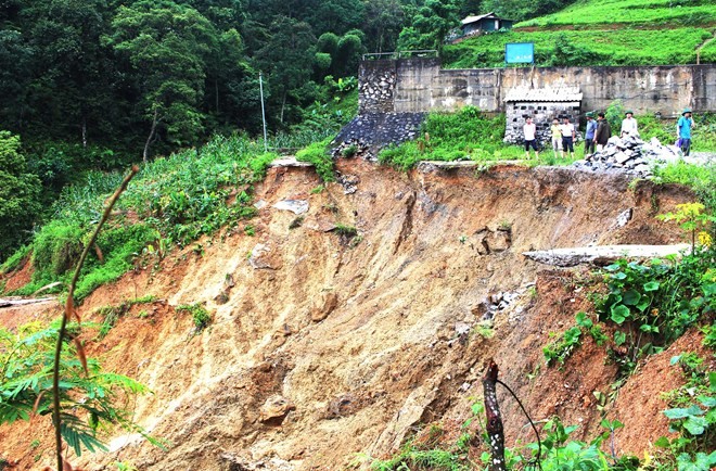 Landslides in Ha Giang province (Photo: VNA)