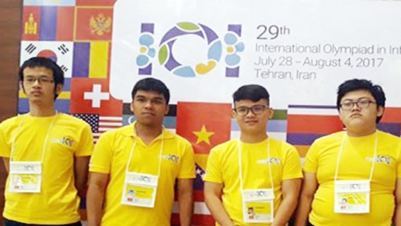Vietnamese students participate in the 2017 International Olympiad in Informatics 