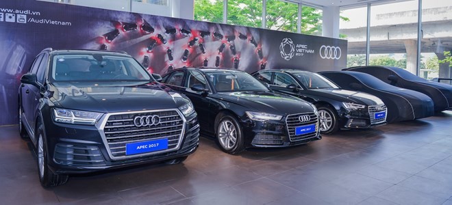 Audi Vietnam has delivered 186 cars of five different models in APEC limited edition to the APEC 2017 Committee. (Photo: Audi Vietnam)