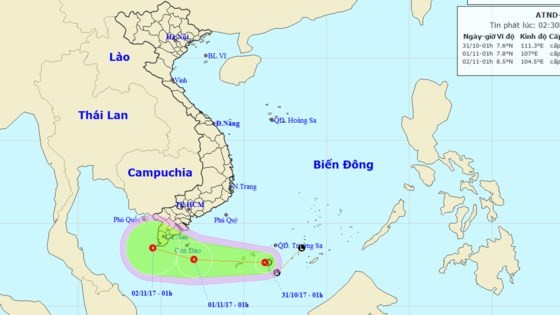 New tropical depression appears in East Sea