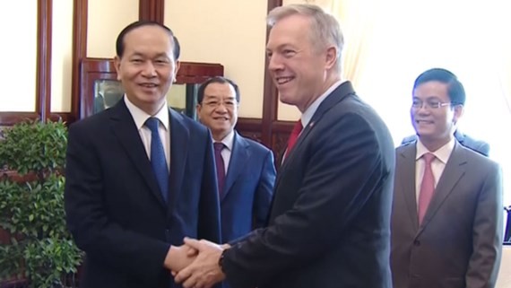 Vietnamese President receives US Ambassador to Vietnam Ted Osius