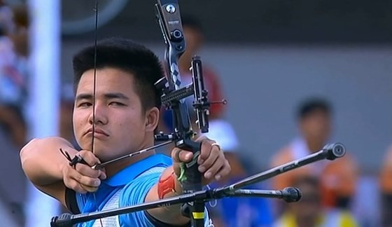 Chu Duc Anh at the Asian Archery Championships 2017 