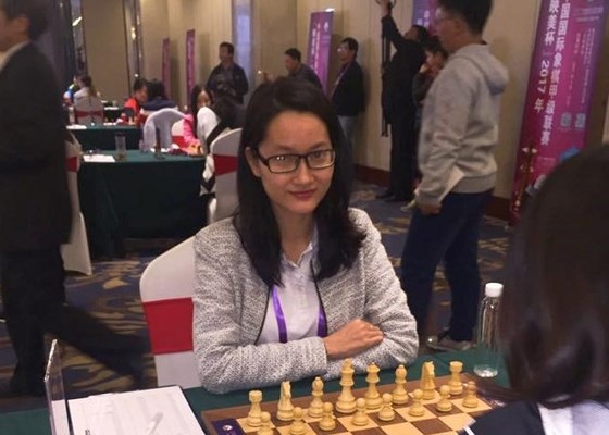 Vo Thi Kim Phung at London Chess Classic 2017 (Photo:Kim Phung)
