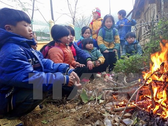 Cold air covers the northern and central region of Vietnam (Photo:VNA)