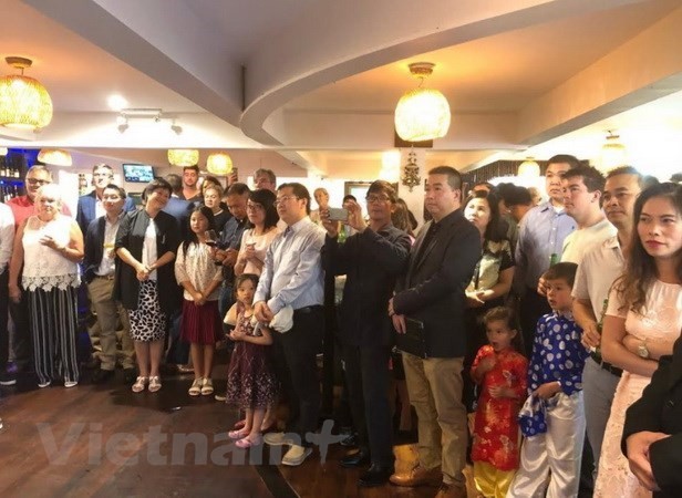 A Tet gathering was recently held in Auckland by the Embassy of Vietnam for Vietnamese students and expats and foreign friends living in ​New Zealand. (Photo: VNA)