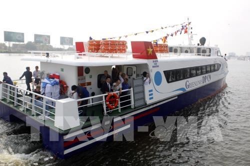 Each high-speed boat is equipped with air-conditioner, televisions, wifi and life-jackets.(Photo: VNA)