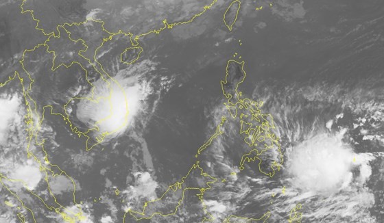 Position of tropical- low depression nears shore