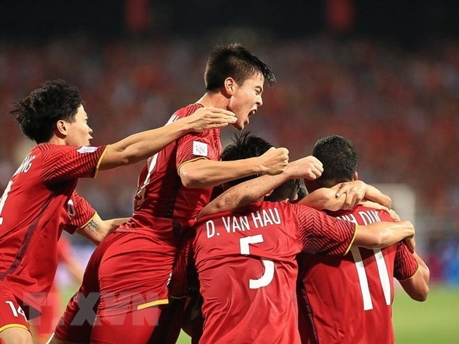 Vietnamese footballers (Source: VNA)