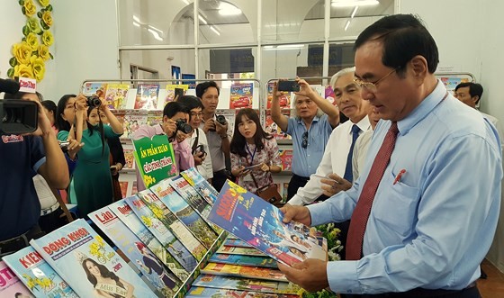 Spring publications of Saigon Giai Phong Newspaper is showcased at the Spring Press Festival 2019