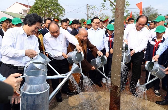 Tree planting festival launched in Bac Hong commune, Hanoi’s Dong Anh district (Source: VNA)