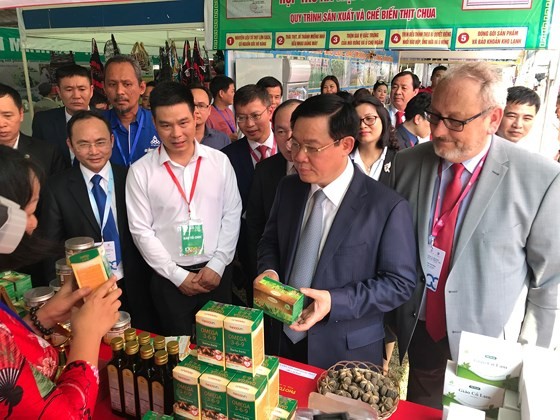 The 2019 trade promotion fair for cooperatives is opened at opened at Hoa Lu Sports Center