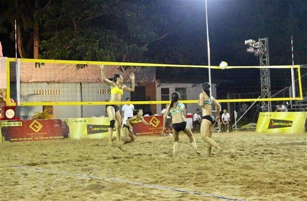 The AVC Women’s Beach Volleyball Tour 2019 in Can Tho gathers 21 teams from 11 countries and territories (Photo: VNA)